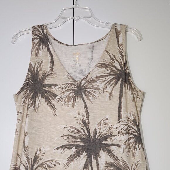 Belle by Kim Gravel Sleeveless Dress Women's Size SP Tan/Beige - Picture 2 of 7